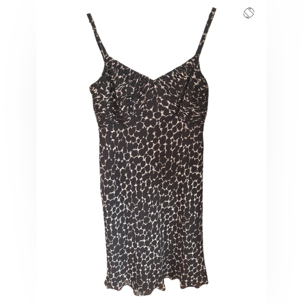 Ann Taylor Brown Printed Dress
